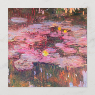 Invitation Claude Monet - Water Lilies 1917