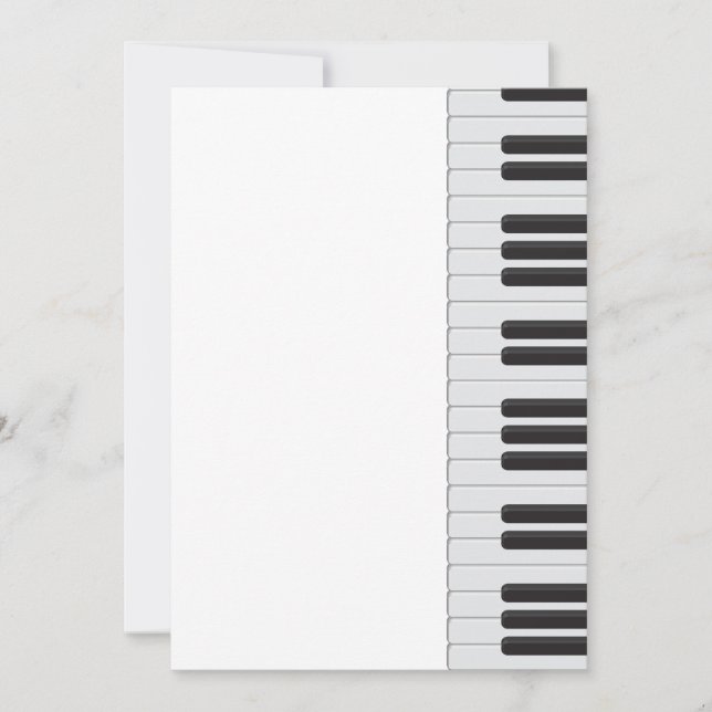 Invitation Clavier pour piano (Devant)