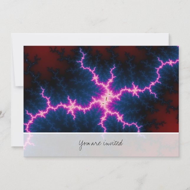 Invitation Clé - Art Fractal (Devant)