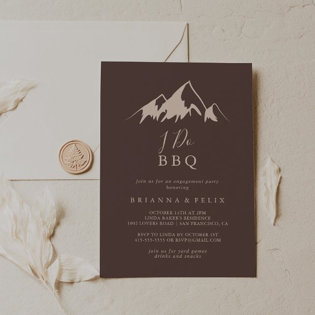 Invitation Clear Mountain Country Je fais BBQ Mission (Créateur téléchargé)