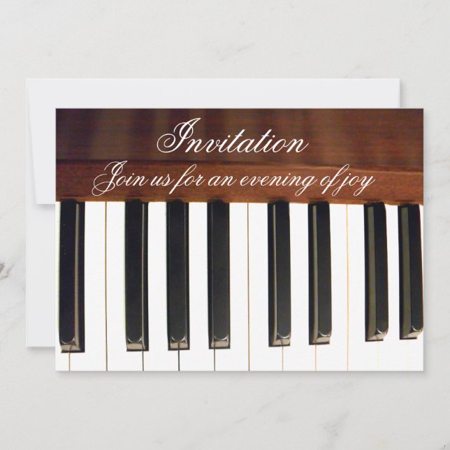 Invitation Clés de piano_ (Devant)