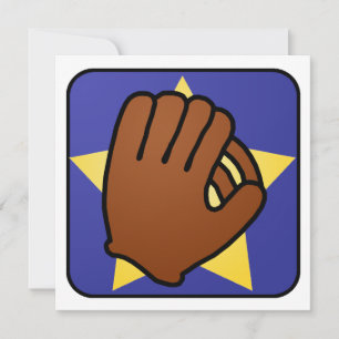 Invitation Clip de dessin animé Art de baseball Glove Boy Ann