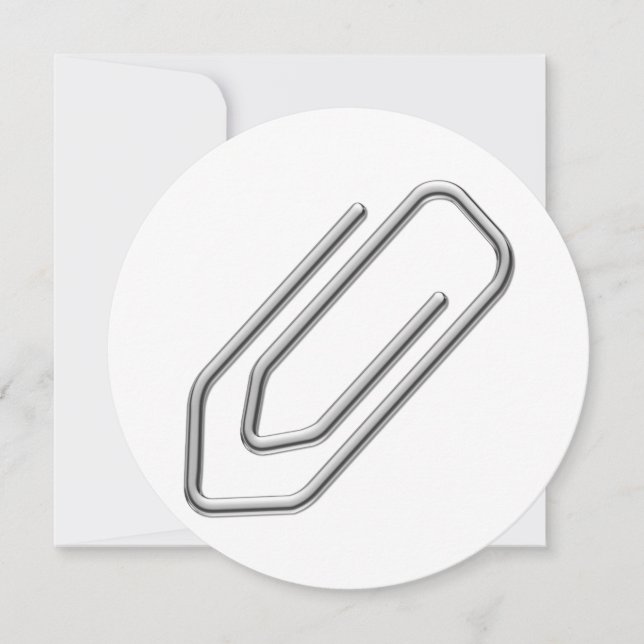 Invitation Clip papier (Devant)