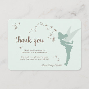 Invitation Clochette Premier Anniversaire - Merci