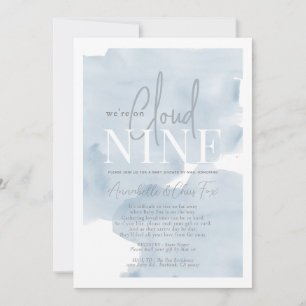 Invitation Cloud 9 Blue Sky Boy Baby shower par courrier