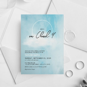Invitation Cloud 9 Fête des mariées Thème minimaliste Moderne