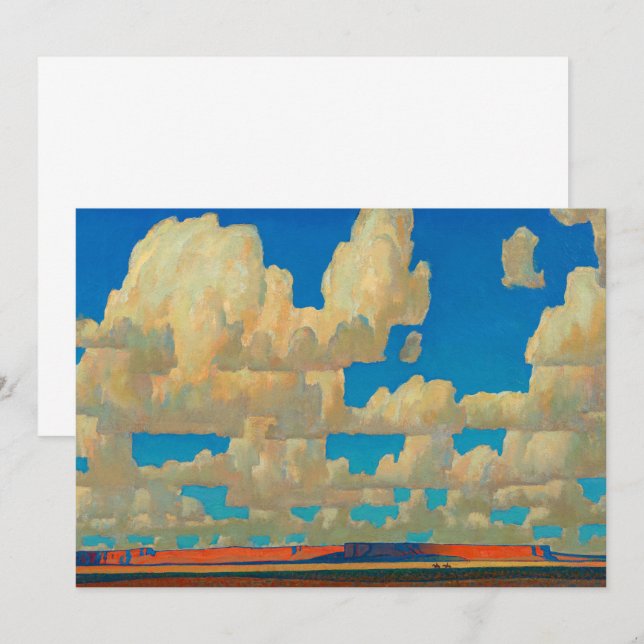 Invitation Cloud World par Maynard Dixon (Devant / Derrière)