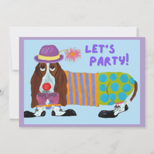 Invitation clownesque pour l'anniversaire de Basse