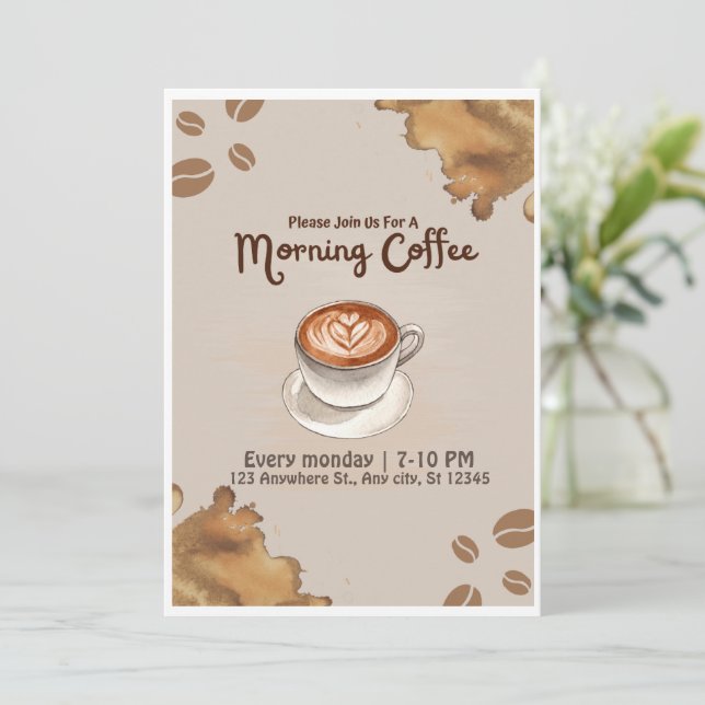 Invitation Club Café Mingle du matin (Debout devant)