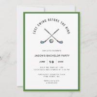 Club de golf & ball Golf Bachelor Party