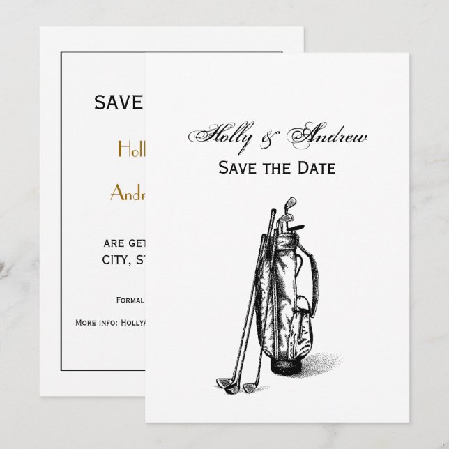 Invitation Club de golf Golf Bag (Devant / Derrière)