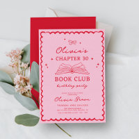 Club de livre tiré à la main Anniversaire