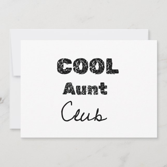 Invitation club de tante cool (Devant)