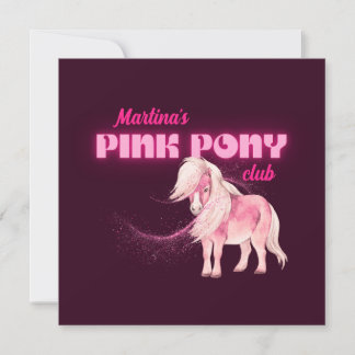 Invitation Club rose personnalisé