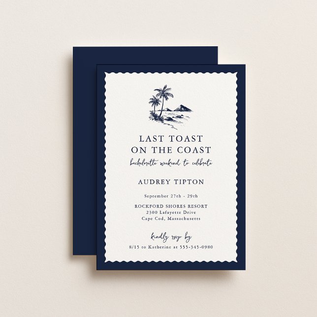 Invitation Coastal Bachelorette Party (Créateur téléchargé)