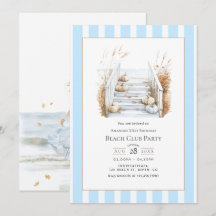Coastal Chic Fall Beach Club Birthday Party