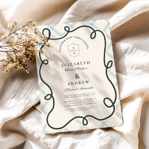 Invitation Coastal Chic Mariage