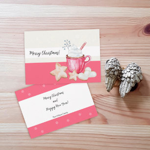 Invitation Coca Chaud De Noël Et Cookies Aquarelle