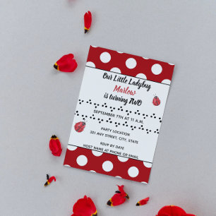 Invitation coccinelle