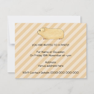 Invitation Cochon de Guinée.