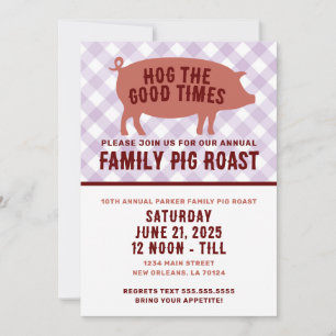Invitation Cochon grillé pour des bons moments