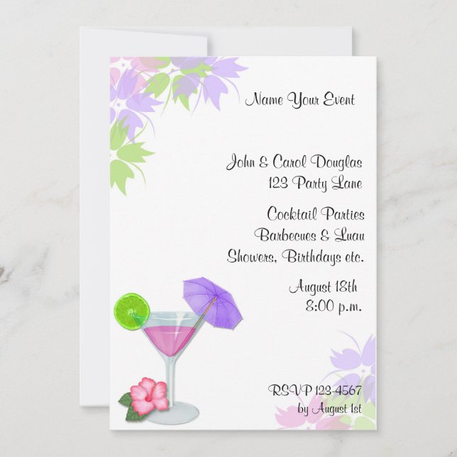 Invitation Cocktail (Devant)