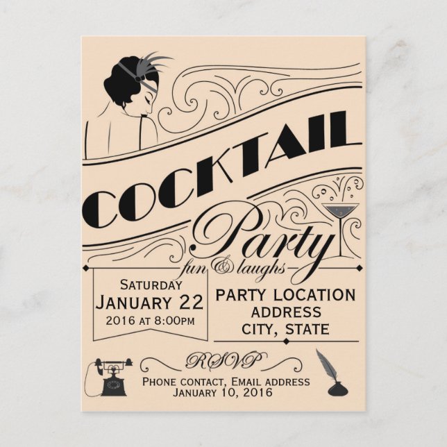 Invitation Cocktail (Devant)