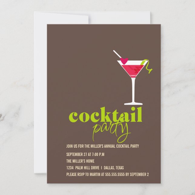 Invitation Cocktail (Devant)