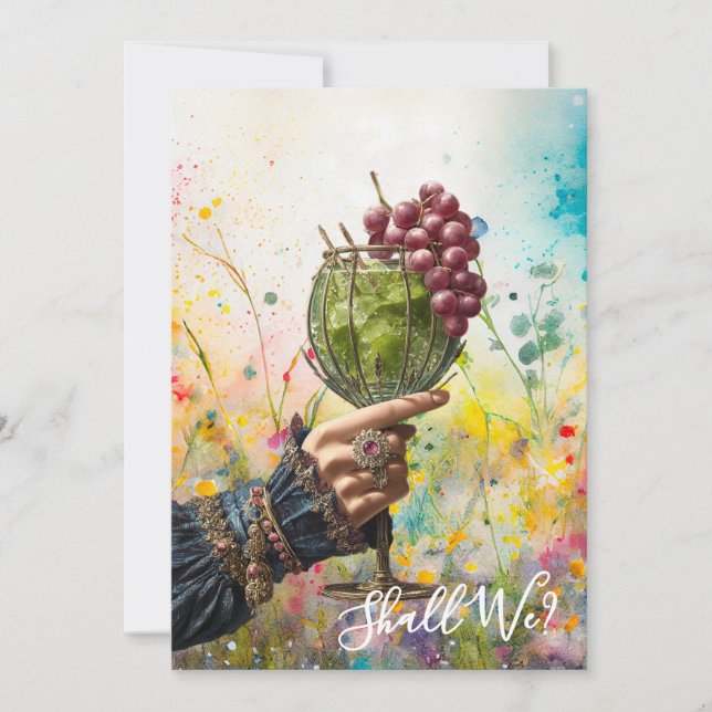 Invitation *~* Cocktail A101 25 PHOTO  Orné  EVJF (Devant)