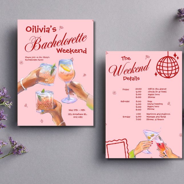 Invitation Cocktail Bachelorette Party (Créateur téléchargé)