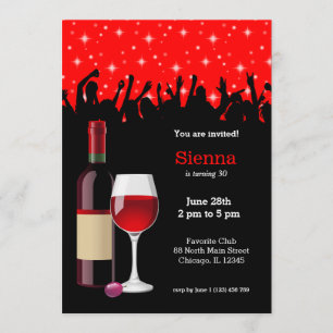 Invitation Cocktail * choisir la couleur de fond