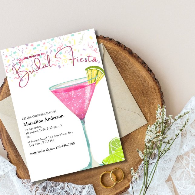 Invitation Cocktail cosmopolite Fiesta nuptiale mexicaine (Créateur téléchargé)