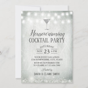 Invitation Cocktail maison Parti Rustique de la respiration d