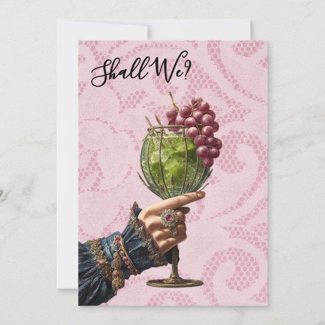 Invitation *~* Cocktail Orné A101 PHOTO 25   EVJF (Devant)