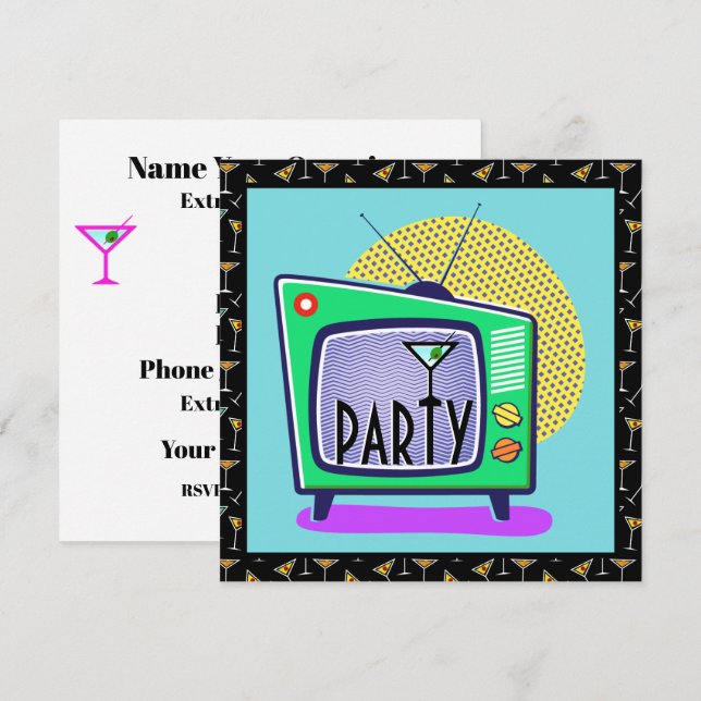 Invitation Cocktails (Devant / Derrière)