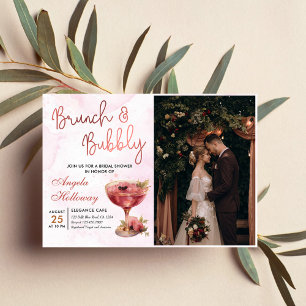 Invitation Cocktails Brunch & Bubbly Fête des mariées photo
