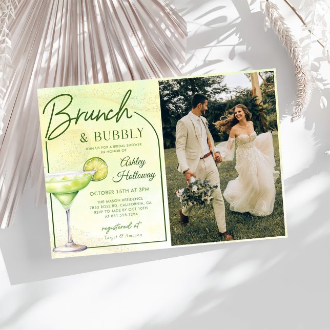 Invitation Cocktails Brunch & Bubbly Fête des mariées photo (Créateur téléchargé)