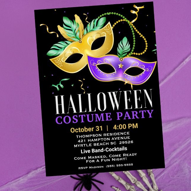 Invitation Cocktails Costume Adulte Halloween (Créateur téléchargé)
