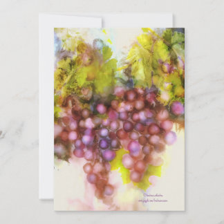 invitation cocktails dinner purple grapes