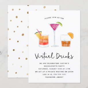 Invitation Cocktails Dracks Virtual Party