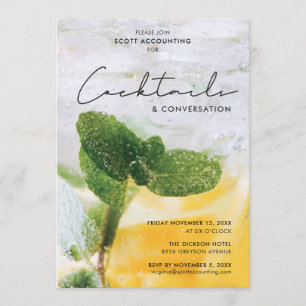 Invitation Cocktails et conversation