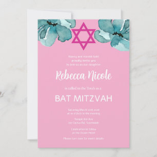 Invitation Code QR Bat mitzvah rose