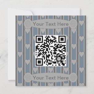 Invitation Code QR Cœur Amusant et Élégant