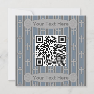Invitation Code QR croisé fantaisie et amusant