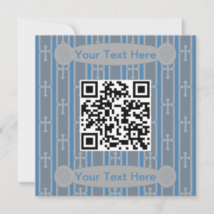Invitation Code QR croisé fantaisie et élégant
