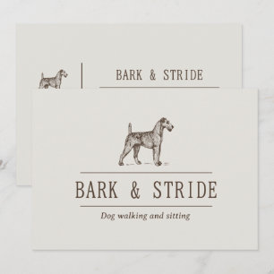 Invitation Code QR de l'entreprise de promenade de chiens Bar