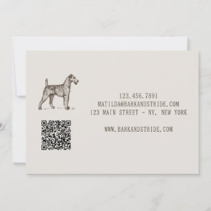 Invitation Code QR de l'entreprise de promenade de chiens Bar