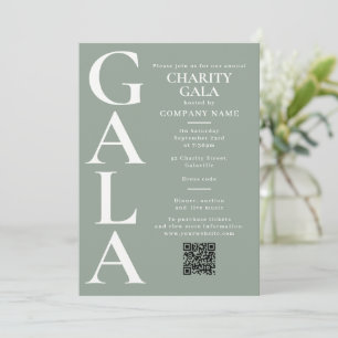 Invitation Code QR de l'événement de collecte de fonds de gal