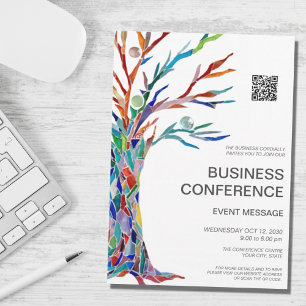 Invitation Code QR de l'événement de conférence d'affaires