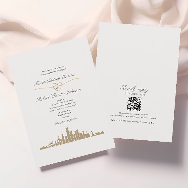 Invitation Code QR de mariage à New York (Créateur téléchargé)